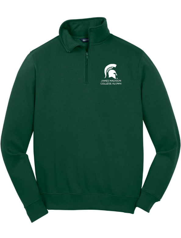 Custom Apparel - Screen Printing - JMC Spring - Quarter Zip Sweatshirt *James Madison College Alumni design* - Crew Neck Sweatshirt - JMC Spring - 17456