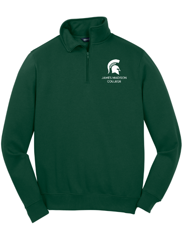 Custom Apparel - Screen Printing - JMC Spring - Quarter Zip Sweatshirt *James Madison College design* - JMC Spring - 17456