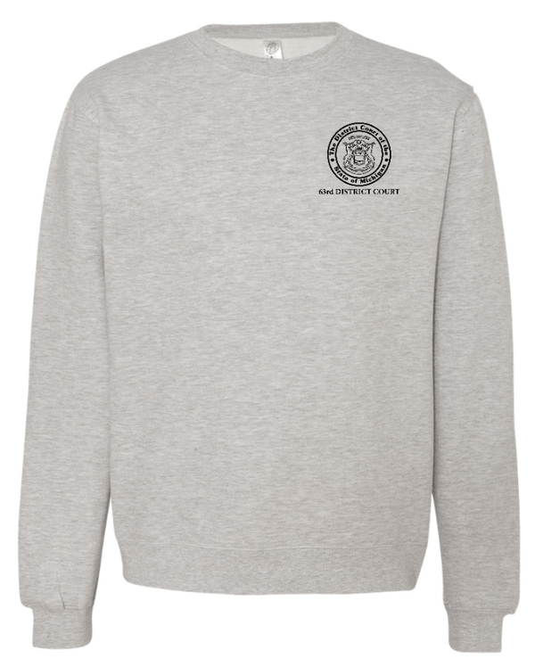 Custom Apparel - Screen Printing - Kent County Court - Midweight Crewneck Sweatshirt ~ Blue / Grey ~ - Kent County Court - 16394
