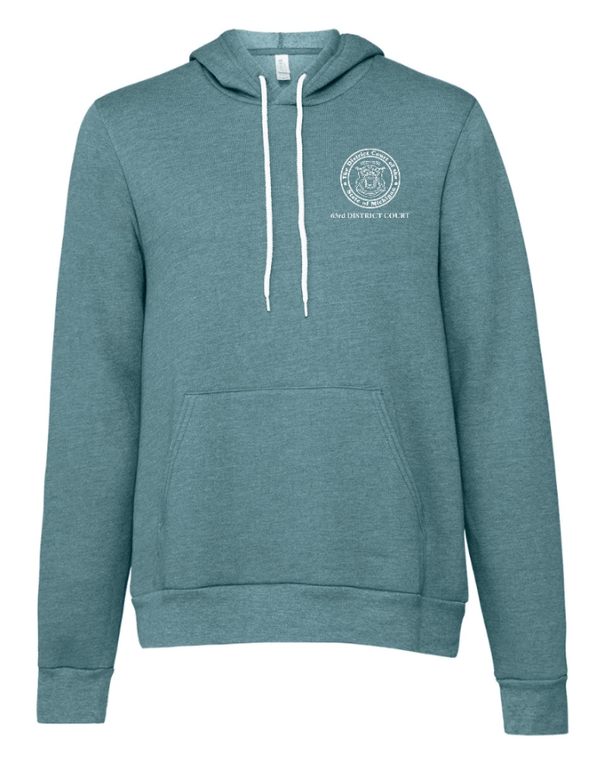 Custom Apparel - Screen Printing - Kent County Court - Sponge Fleece Hoodie ~ Teal / Mauve ~ - Kent County Court - 16394
