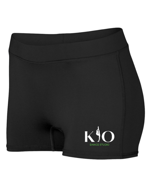 Custom Apparel - Screen Printing - Kick It Out Dance - Women's Logo Spandex Shorts - Kick it Out Dance - 16241