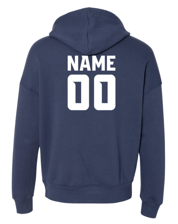 Custom Apparel - Screen Printing - Knapp Knights Volleyball - Fleece Drop Shoulder Hoodie (NAME & NUMBER OPTIONAL) - Knapp Knights Volleyball - 16528