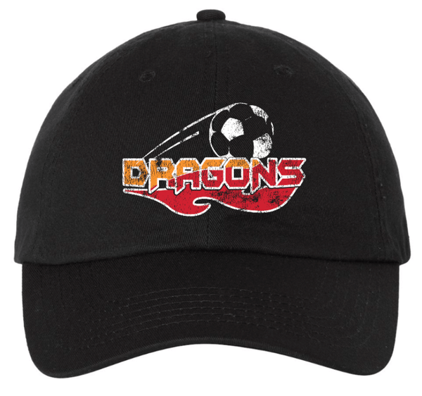 Custom Printed Apparel | LA Dragons Fall 2025 - Adult Dad Hats (White/Black) - LA Dragons Fall 2025 - 18449
