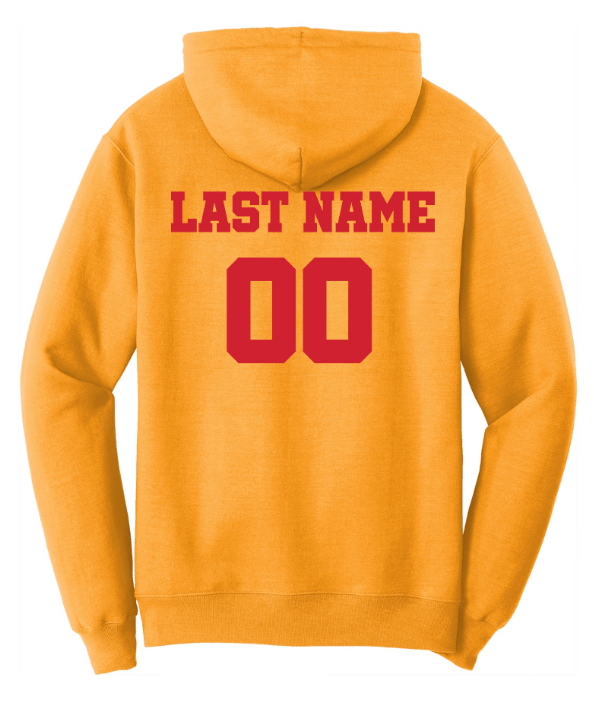 Custom Printed Apparel | LA Dragons Fall 2025 - Adult Hooded Sweatshirt (Multiple Color Options) (Personalization Optional) - LA Dragons Fall 2025 - 18449