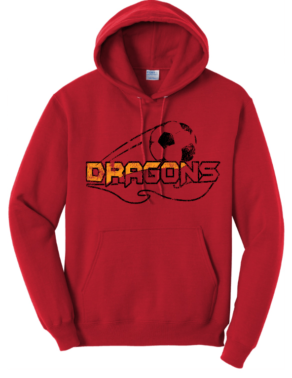 Custom Printed Apparel | LA Dragons Fall 2025 - Adult Hooded Sweatshirt (Multiple Color Options) (Personalization Optional) - LA Dragons Fall 2025 - 18449