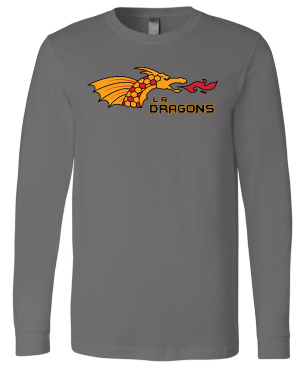 Custom Printed Apparel | LA Dragons Fall 2025 - Adult Long Sleeve Tee (Multiple Color Options) - LA Dragons Fall 2025 - 18449