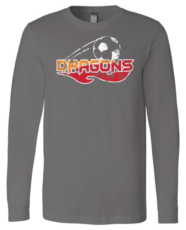 Custom Printed Apparel | LA Dragons Fall 2025 - Adult Long Sleeve Tee (Multiple Color Options) - LA Dragons Fall 2025 - 18449