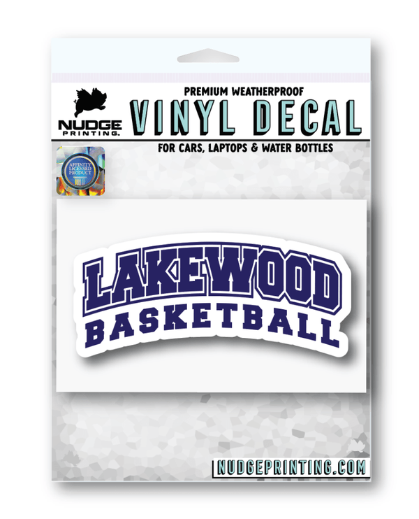 Custom Apparel - Screen Printing - Lakewood Basketball - Car Decal - Lakewood Basketball - 15099