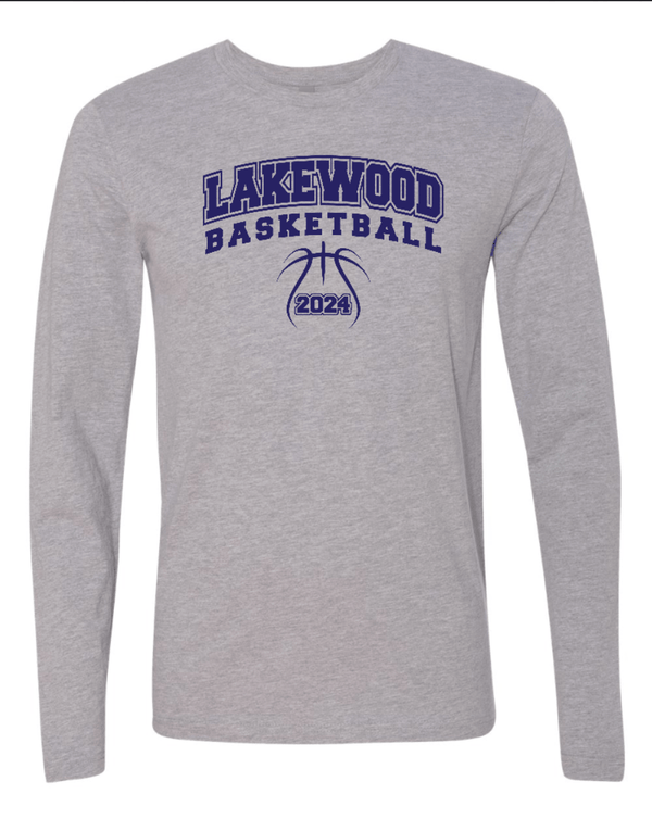 Custom Apparel - Screen Printing - Lakewood Basketball - Unisex Adult Long Sleeve T-Shirt - Lakewood Basketball - 15099