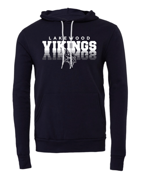 Custom Apparel - Screen Printing - Lakewood Vikings - Unisex Hoodie (Mirror Design) - Lakewood vikings