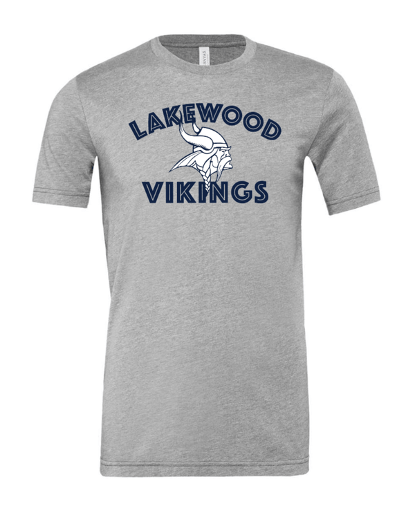 Custom Apparel - Screen Printing - Lakewood Vikings - Unisex T-Shirt (Arch Design) - Lakewood vikings