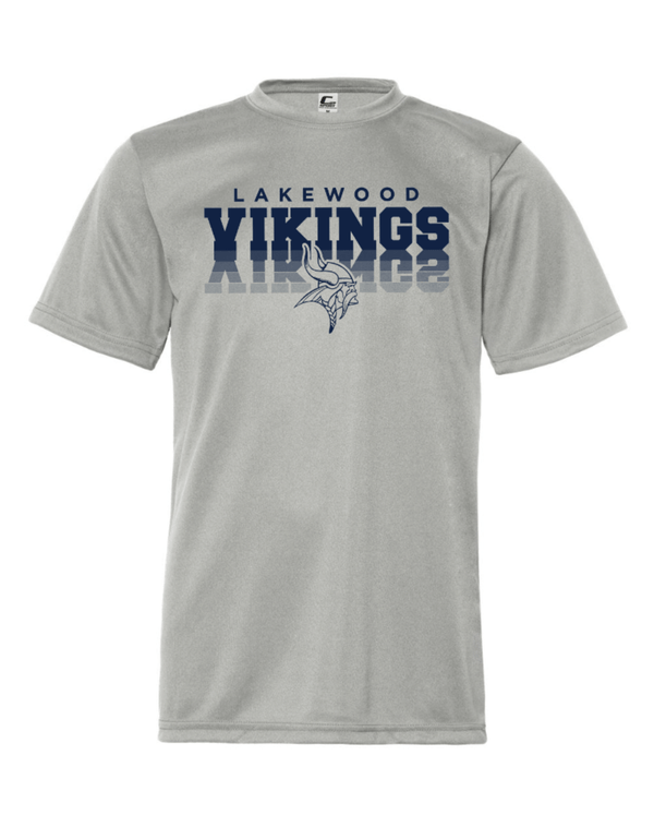 Custom Apparel - Screen Printing - Lakewood Vikings - Youth Performance T-Shirt (Mirror Design) - Lakewood vikings