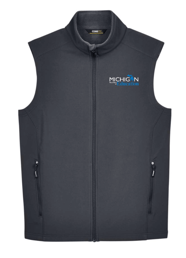 Custom Printed Apparel | MDE Fall 25 - Men's Dark Grey Fleece Vest - MDE F25 - 18407