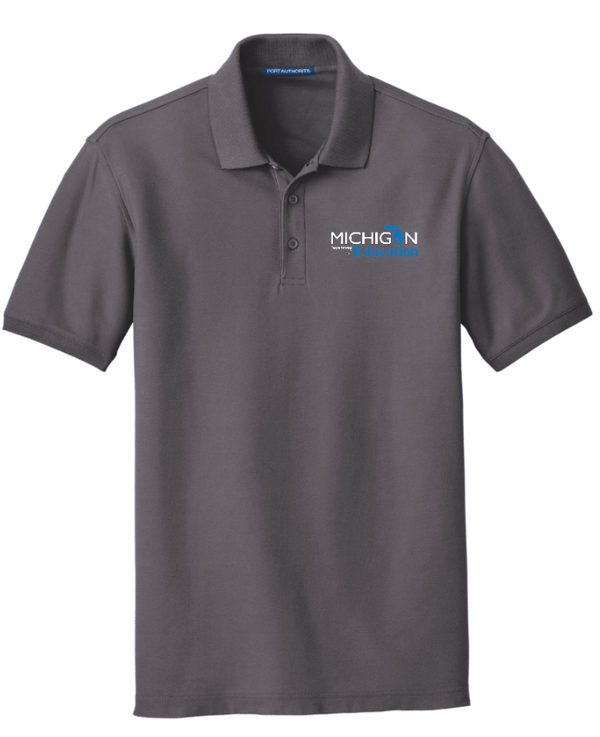 Custom Printed Apparel | MDE Fall 25 - Men's Dark Grey Polo - MDE F25 - 18407