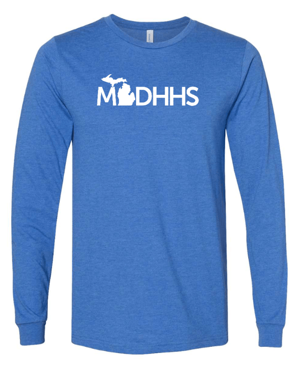 Custom Apparel - Screen Printing - MDHHS - Adult Unisex Long Sleeve T-Shirt - Long Sleeve T-Shirt - MDHHS - 14919