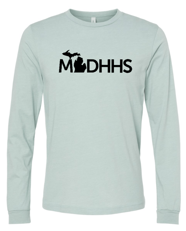 Custom Apparel - Screen Printing - MDHHS - Adult Unisex Long Sleeve T-Shirt - Long Sleeve T-Shirt - MDHHS - 14919