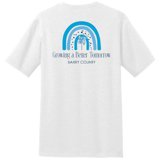 Custom Apparel - Screen Printing - MDHHS Child Abuse Prevention Month - Adult Unisex T-Shirt Back Design - MDHHS Child Abuse Prevention Month - 15398