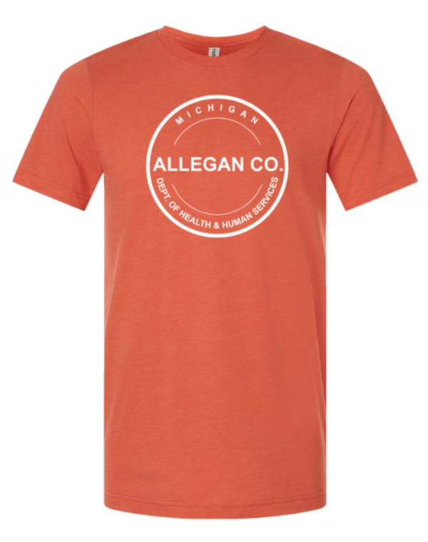 Custom Apparel - Screen Printing - MDHHS Gear - Allegan & Barry Co. - Adult Unisex Tee (Multiple Colors Available) - Allegan & Barry County MDHHS - 17194