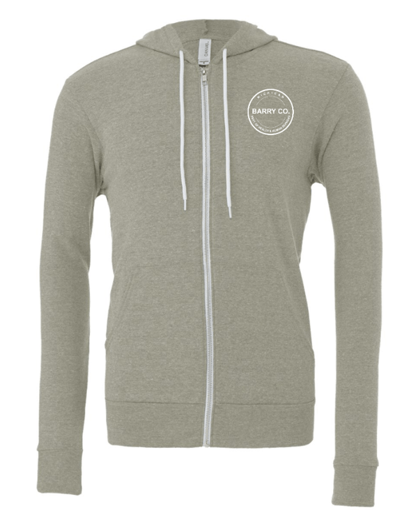 Custom Apparel - Screen Printing - MDHHS Gear - Allegan & Barry Co. - Fleece Full Zip Hoodie - Circle Logo Design - (Multiple Colors Available) - Allegan & Barry County MDHHS - 17194