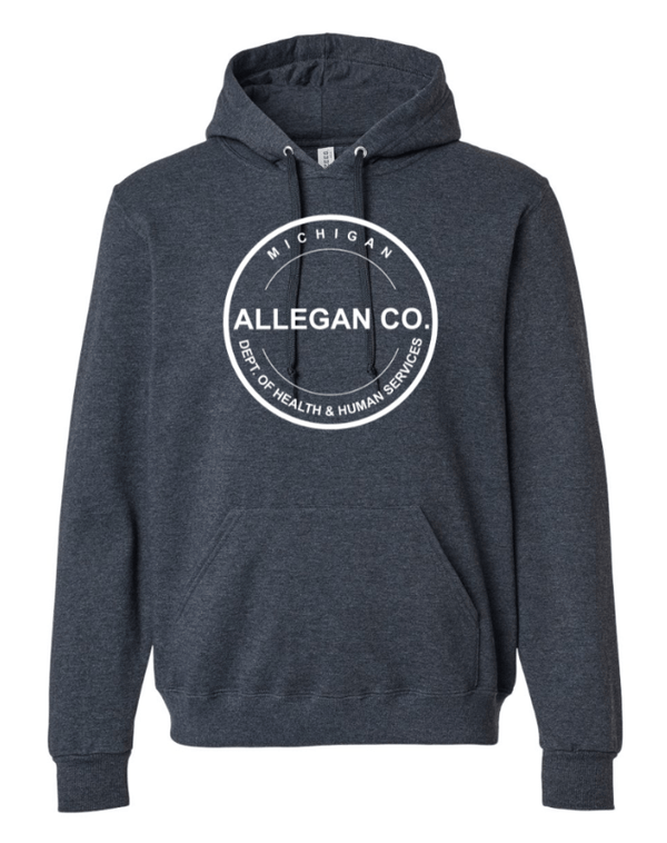 Custom Apparel - Screen Printing - MDHHS Gear - Allegan & Barry Co. - Premium Blend Hooded Sweatshirt (Multiple Colors Available) - Allegan & Barry County MDHHS - 17194