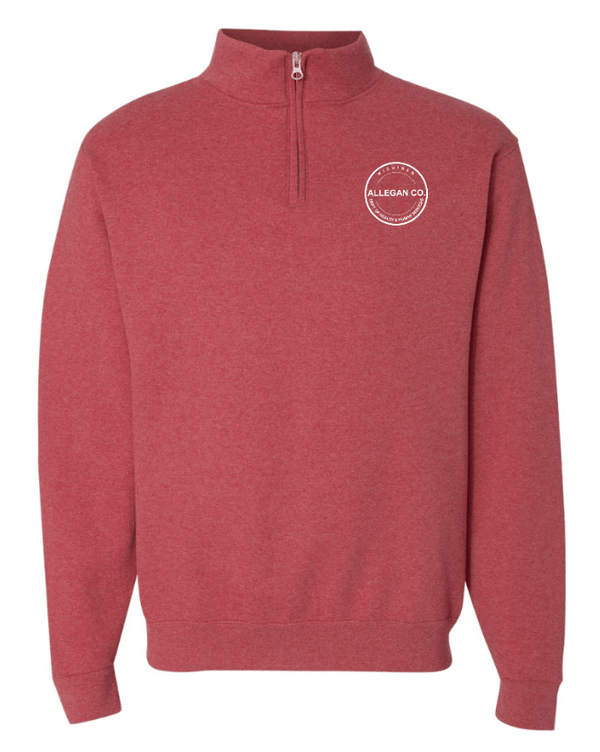 Custom Apparel - Screen Printing - MDHHS Gear - Allegan & Barry Co. - Quarter Zip Sweatshirt - Circle Logo Design - (Multiple Colors Available) - Allegan & Barry County MDHHS - 17194