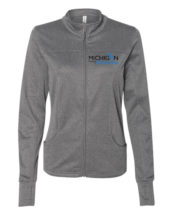 Custom Apparel - Screen Printing - MI Department of Education - Woman's Full Zip Track Jacket - MI Department of Education - 14999