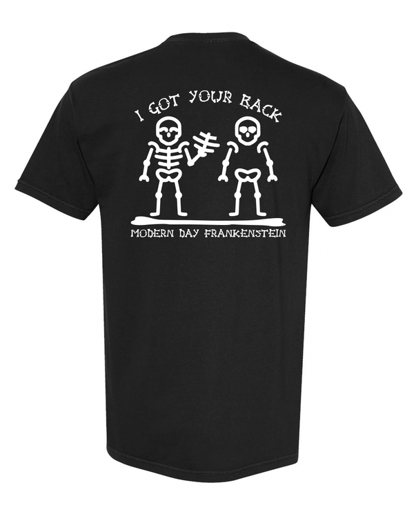 Custom Apparel - Screen Printing - Modern Day Frankenstein - Heavyweight Black Tee - Modern Day Frankenstein - 17067