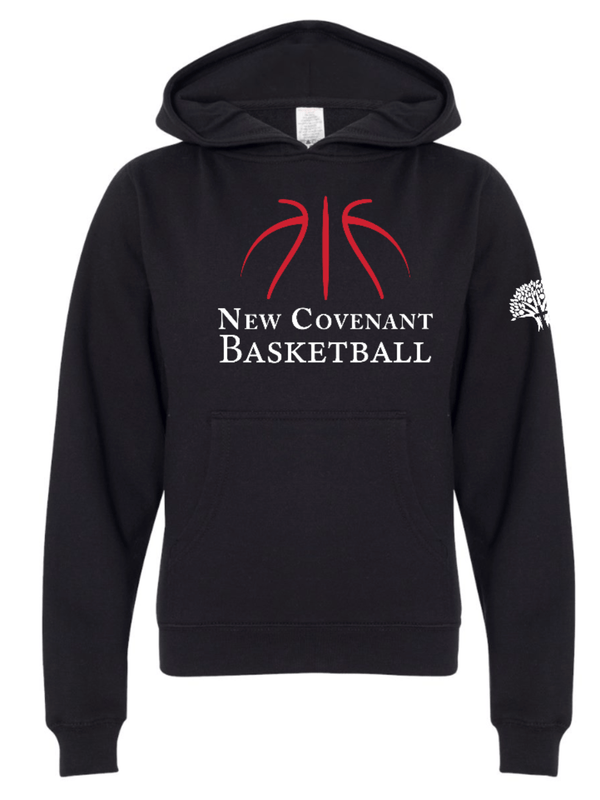 Custom Printed Apparel | NCSS Basketball 2025 - Youth Black Hoodie - NCCS Basketball 25 - 18690