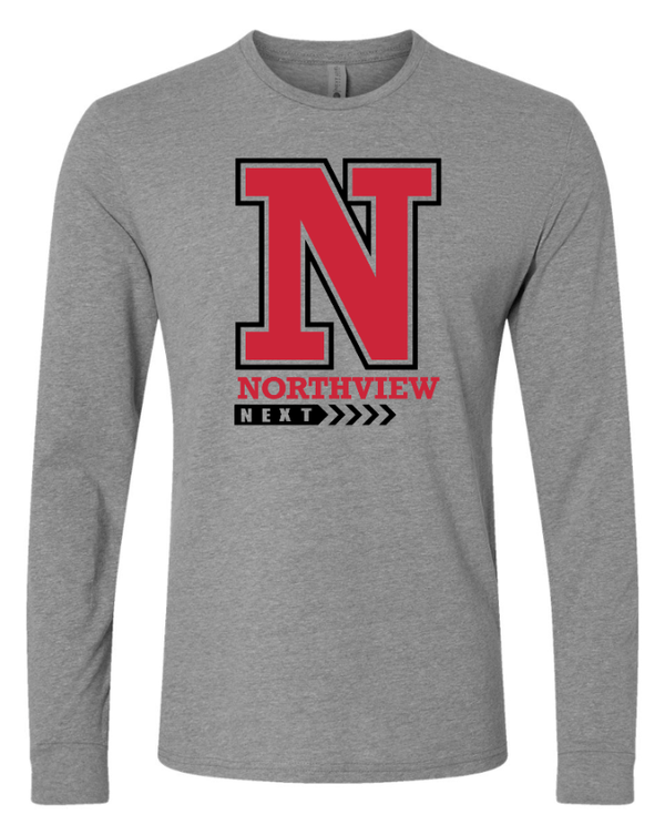 Custom Apparel - Screen Printing - Northview Next - Unisex Long Sleeve T-Shirt ~ Black / Dark Grey - Northview Next - 16806