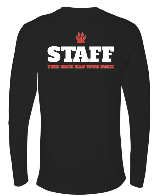 Custom Printed Apparel | Northview Staff Fall 2025 - Adult Long Sleeve T-Shirt Staff Design (Heather Grey/Black) - Northview Staff F25 - 18599