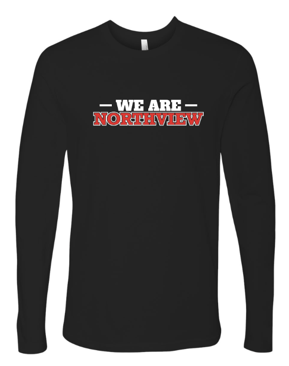 Custom Printed Apparel | Northview Staff - Unisex Long Sleeve Tee (Grey / Black) - Northview Staff - 18276