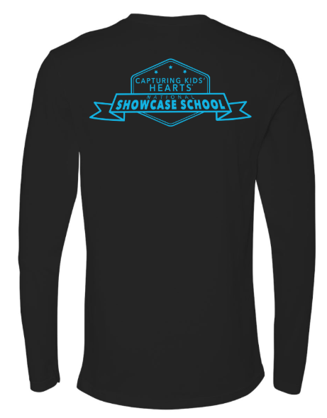 Custom Printed Apparel | Oakwood Elementary CKH - Unisex Long Sleeve T-Shirt (White / Black / Baby Blue) - Oakwood CKH - 18237