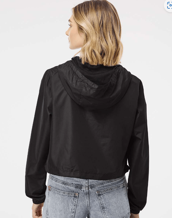 Custom Apparel - Screen Printing - Oakwood Elementary Spirit Store - Women's Lightweight Quarter Zip Pullover Crop Windbreaker - Oakwood Elementary Spirit Store - 16634