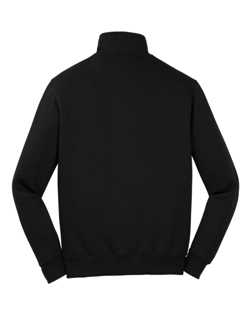 Custom Apparel - Screen Printing - OHS Baseball 2025 - Round 2 - Quarter Zip Sweatshirt (Black / Maroon) - OHS Baseball 2025 - Round 2 - 17443