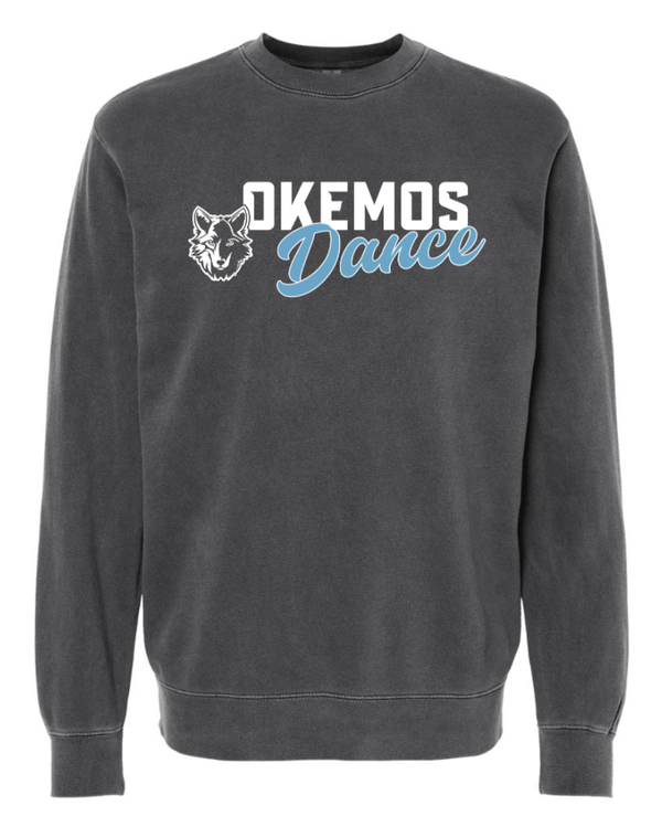 Custom Apparel - Screen Printing - OHS Dance Team - Adult Unisex Midweight Crewneck Sweatshirt - Okemos Dance - 14995