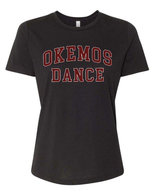 Custom Printed Apparel | OHS Dance Team - Women's Relaxed Fit Triblend T-Shirt *Black / Grey* - OHS Dance Team 25/26 - 18162