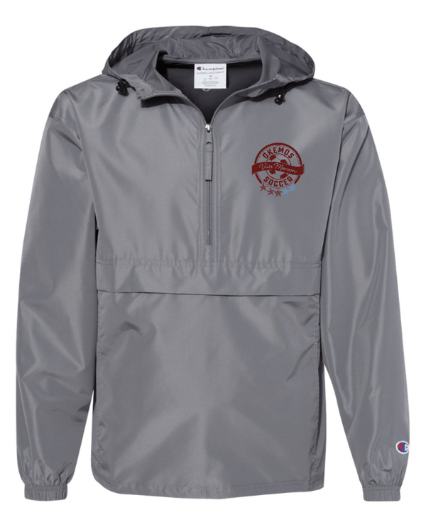 Custom Apparel - Screen Printing - OHS Soccer Spirit Store - Hooded Packable 1/4 Zip Jacket - OHS Soccer - 16047
