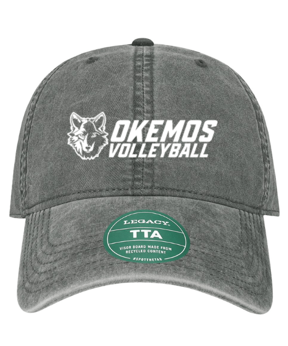 Custom Printed Apparel | OHS Volleyball - Terra Twill Cap (Cinder / White) - OHS Volleyball - 18261