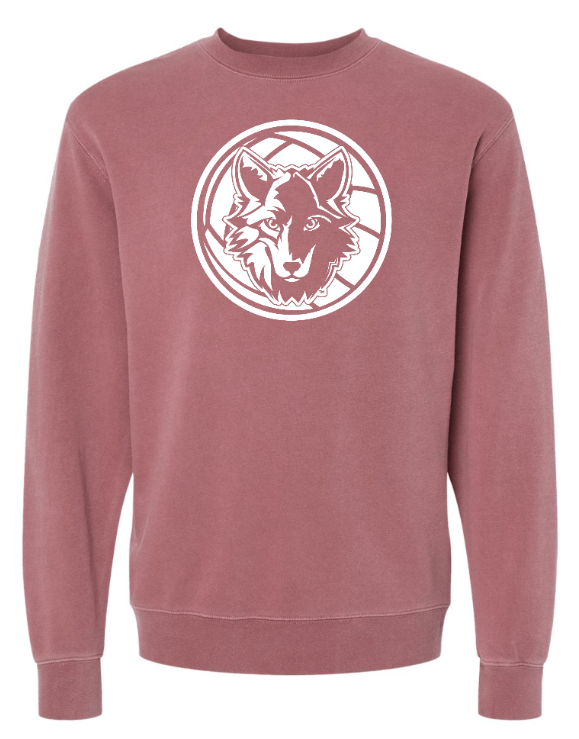 Custom Printed Apparel | OHS Volleyball - Unisex Midweight Pigment - Dyed Crewneck Sweatshirt - OHS Volleyball - 18261