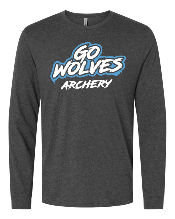 Custom Apparel - Screen Printing - Okemos Archery - Unisex Adult Long Sleeve Shirt (Go Wolves Design) - Okemos Archery - 15463