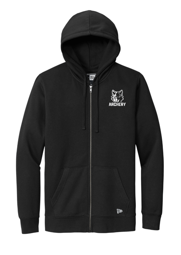 Custom Apparel - Screen Printing - Okemos Archery - Unisex Adult New Era Full Zip Hoodie - Okemos Archery - 14580