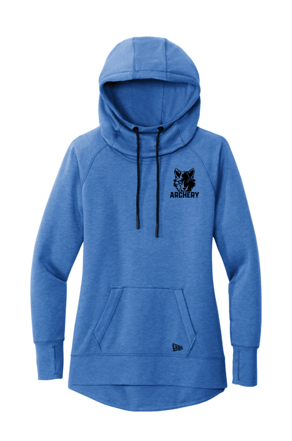 Custom Apparel - Screen Printing - Okemos Archery - Women's New Era Tri - Blend Fleece Hoodie - Okemos Archery - 14580