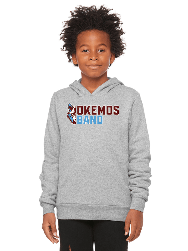 Custom Apparel - Screen Printing - Okemos Band 2024 - Youth Unisex Fleece Hooded Sweatshirt - Okemos Band - 16524
