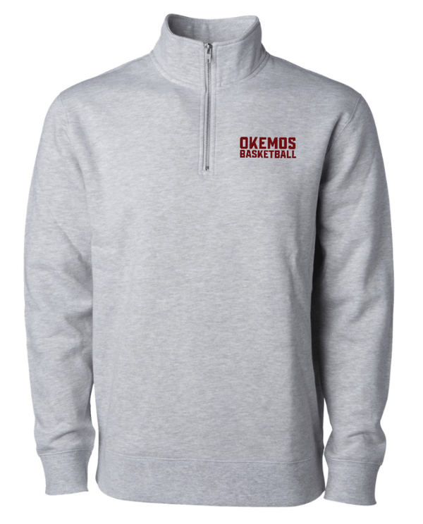 Custom Apparel - Screen Printing - Okemos Boys Basketball 24 - 25 - Midweight Quarter Zip Pullover - Okemos Boys Basketball 24 - 25 - 16826
