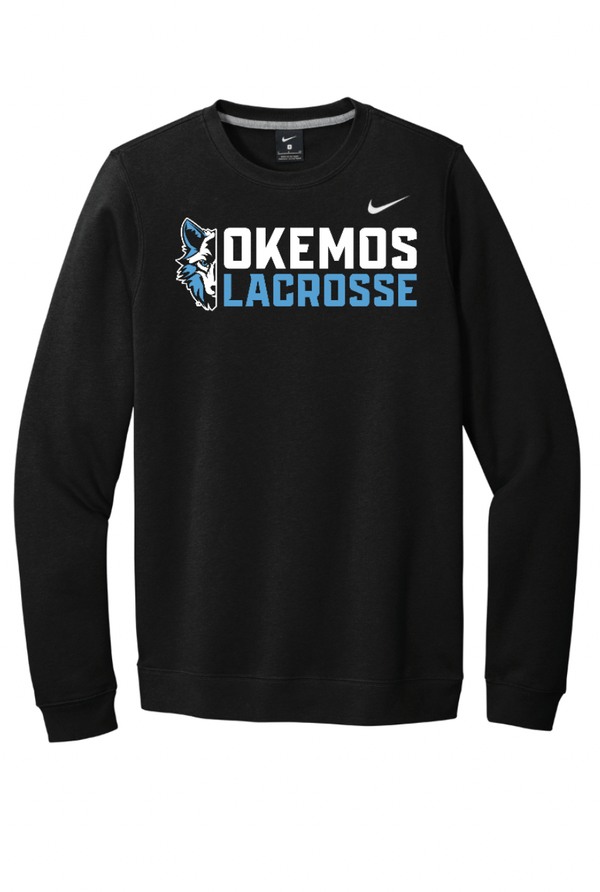 Custom Apparel - Screen Printing - Okemos Boys Lacrosse - Nike Crewneck - Okemos Boys Lacrosse - 15399