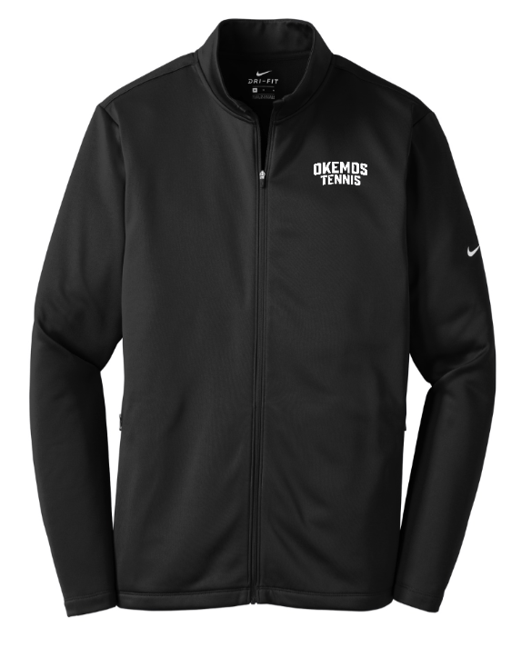 Custom Apparel - Screen Printing - Okemos Boys Tennis 2024 - Adult Nike Full - Zip Crewneck Fleece - Okemos Boys Tennis 2024 - 16058