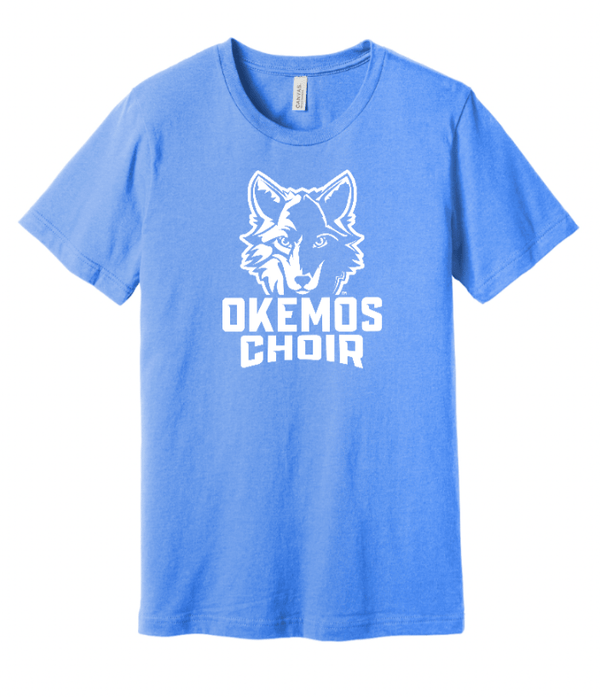 Custom Apparel - Screen Printing - Okemos Choir - Adult Unisex T-Shirt - Blue / Maroon - Okemos Choir - 17188