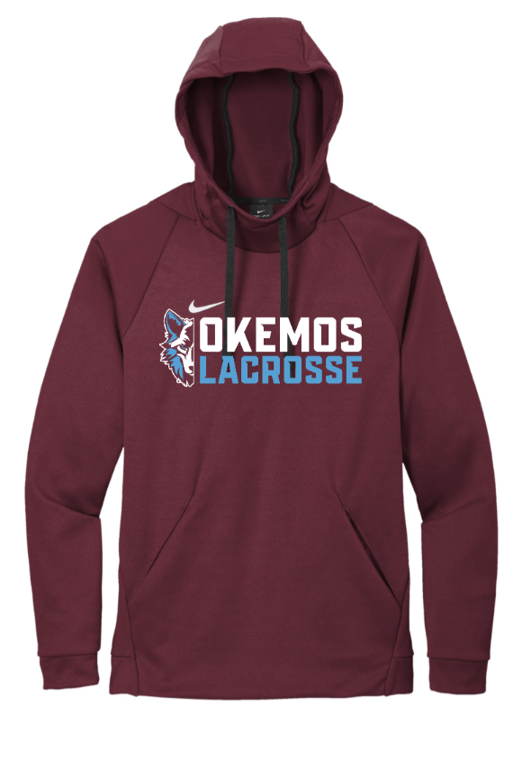 Custom Apparel - Screen Printing - Okemos Lacrosse Holiday - Nike Therma - FIT Pullover Hoodie - Okemos Lacrosse Holiday - 16941
