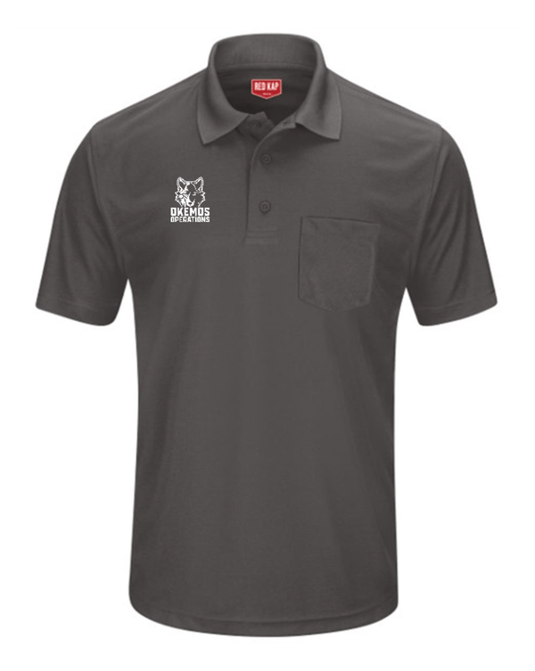 Custom Apparel - Screen Printing - Okemos Operations Uniforms - Embroidered Unisex Performance Polo (with pocket) - Okemos Operations Uniforms 2024 - 15856