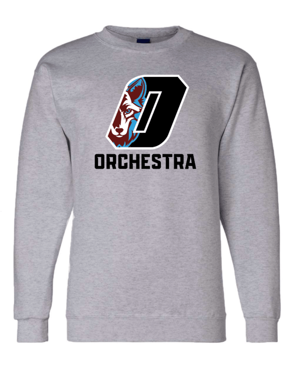 Custom Apparel - Screen Printing - Okemos Orchestra - Adult Unisex Crewneck Sweatshirt (PERSONALIZATION OPTIONAL) - Okemos Orchestra 24/25 - 16968